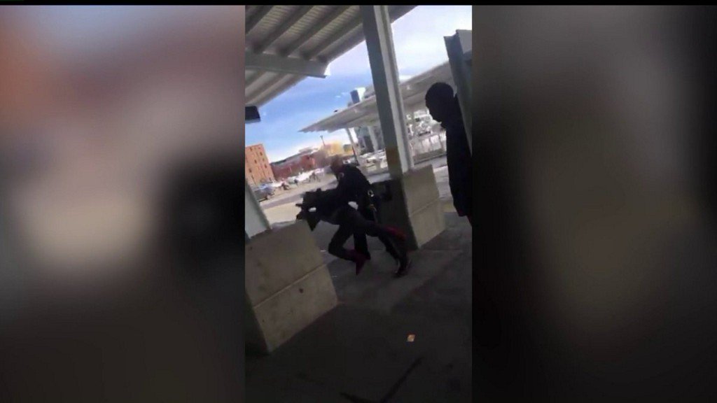 Des Moines Police are reviewing body camera video of officers trying to get a crowd of rowdy teens under control at the downtown Des Moines DART Station Wednesday. One point an officer maced a girl and then forces her to the ground. She and two other Metro high students were arrested.