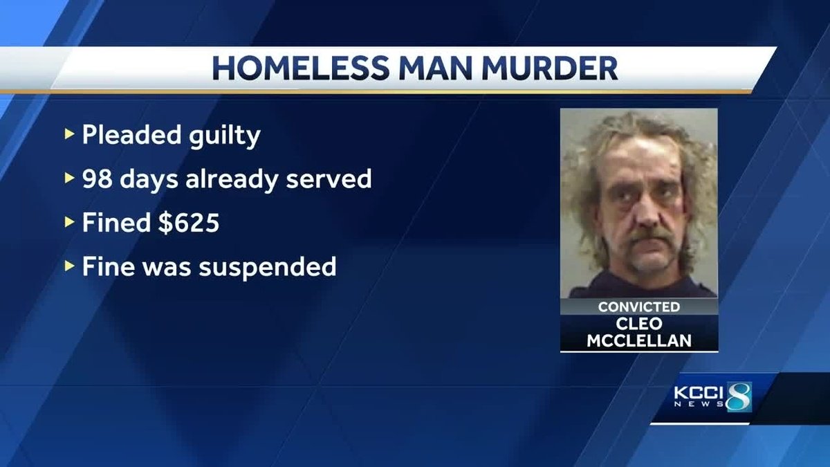 A man charged as an accessory in the Council Bluffs slaying of a homeless man has been sentenced. Police say he and 43-year-old Michael Thacker were involved in the Nov. 28 slaying of 34-year-old David Simpson, whose body was found Dec. 11. He'd died of blunt force trauma. Police say all three men were homeless at the time