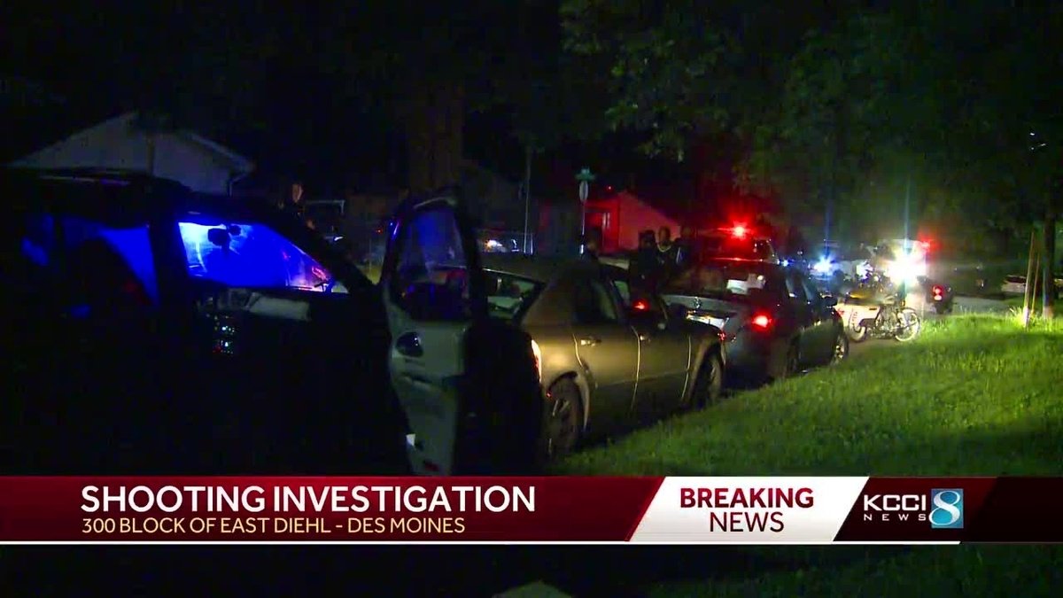 Man was shot while riding his motorcycle. Des Moines police officers were called to the 300 block of East Diehl Avenue Wednesday just before 10 p.m.