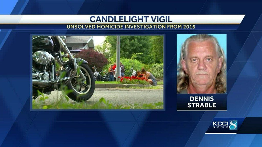 About two dozen family members and friends gathered Sunday evening to remember a bicyclist shot and killed two years ago this week. Dennis Strable, 59, was fatally shot the morning of July 24, 2016, at the intersection of 45th Street and Kingman Boulevard. No one was ever arrested in the case