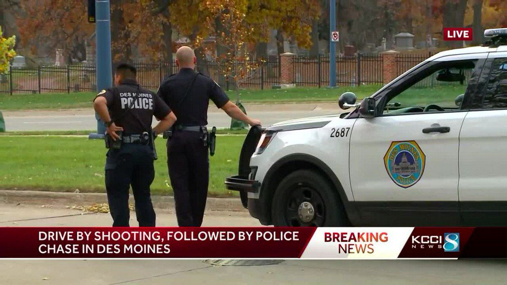 Manhunt underway after possible drive-by shooting, police chase    