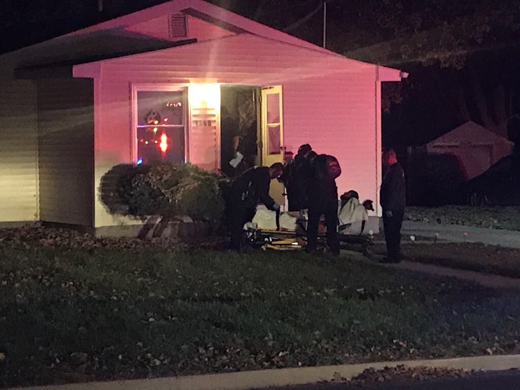 3 suspects are on the run after  they invaded a home on Hutton St. near William Stadium and shot a man.