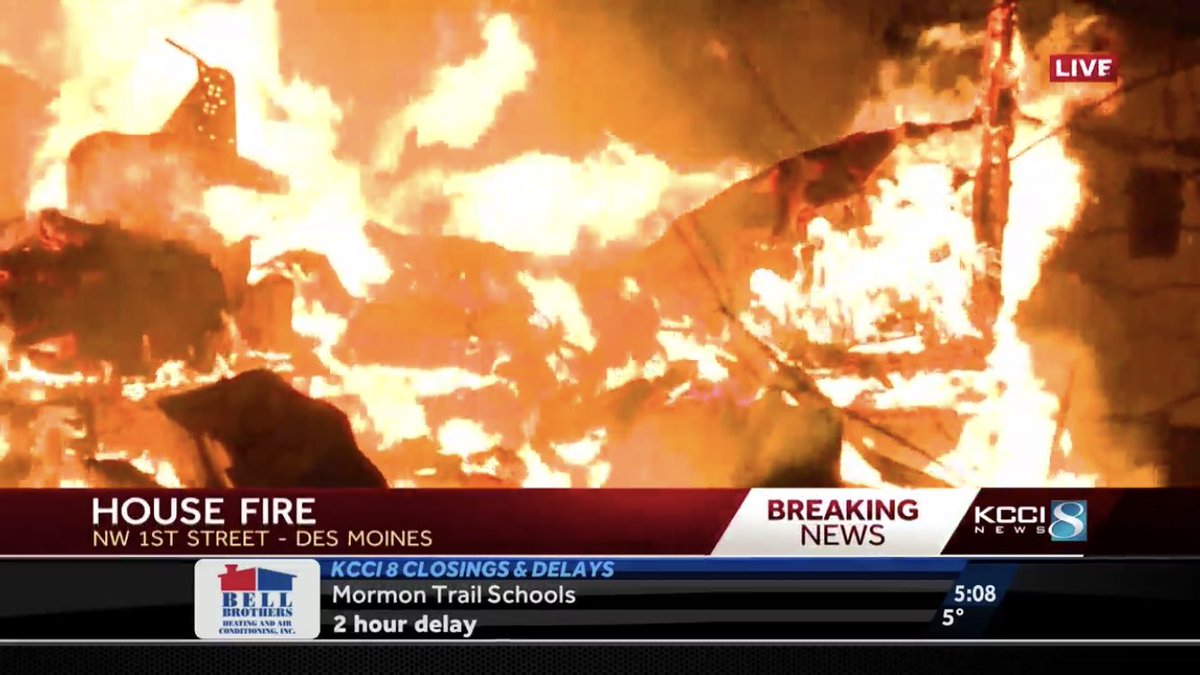 A home reduced to rubble this morning in the metro