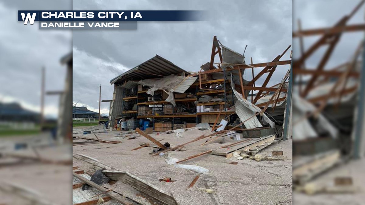 The Floyd County Fairgrounds has suffered significant tornado damage.   