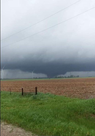 Saratoga, Iowa this afternoon  
