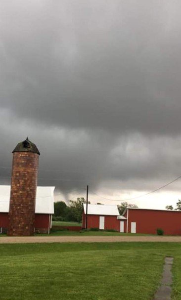 Saratoga, Iowa this afternoon  
