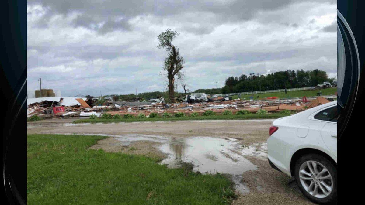 Damage as tornadoes touch down in north Iowa, southern Minnesota