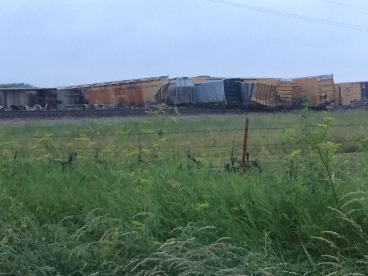 Tama County this morning after a train derailment. No one was hurt.
