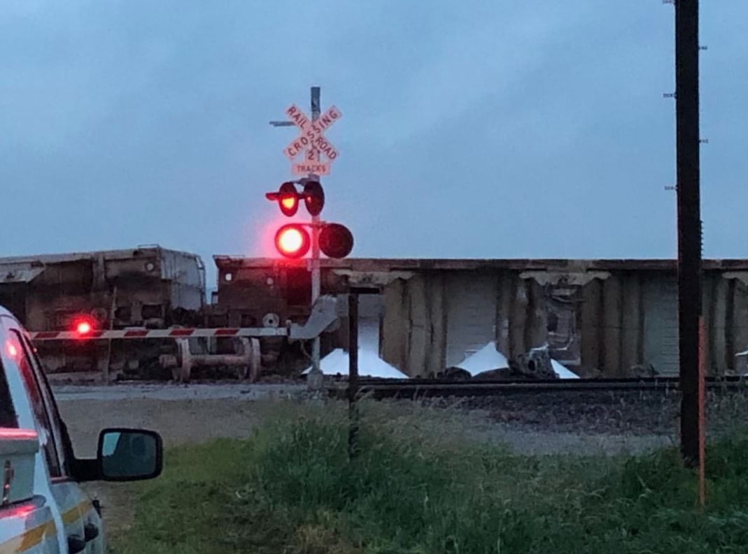 Union Pacific officials told our crew on scene there were no hazardous materials on board, as the box cars were carrying sugar and soda.