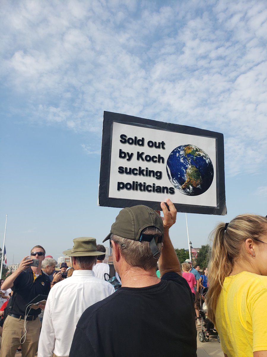 A selection of the creative signs found here at #ClimateStrike in Des Moines