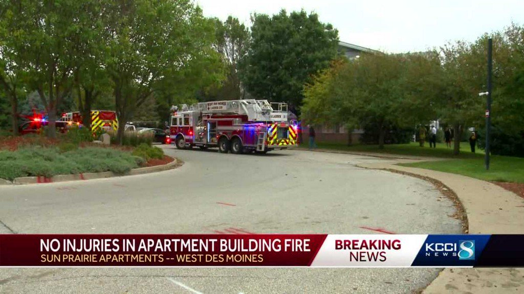 The West Des Moines Fire Department confirmed a fire was reported at Sun Prairie Apartments on Saturday.