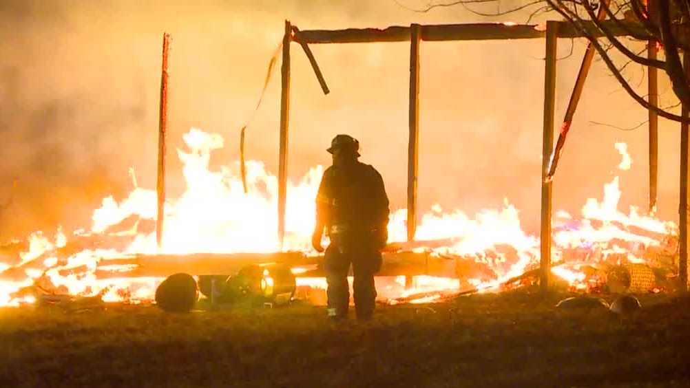 A Clive Fire Department lieutenant's home was engulfed in flamesfire