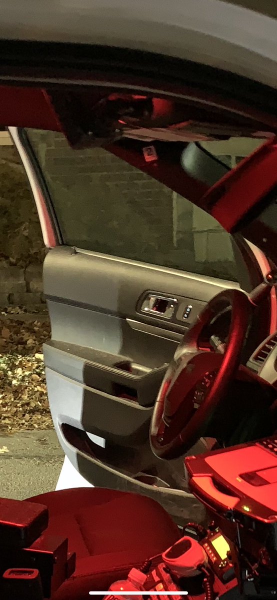 A Des Moines police officer was nearly hit by a stray bullet tonight just north of downtown. The bullet hit their car near 17th & University Avenue. It's believed to have been the result of a nearby drive-by shooting. 