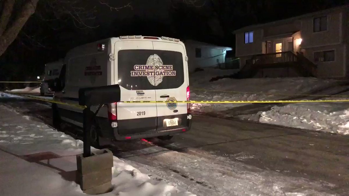 Scene of a confirmed triple homicide in a home in 600 block of E. Hackley. DMPolice say someone came home to find 3 people shot inside. That person is not a suspect. Police not releasing info on identities/ suspects yet. 