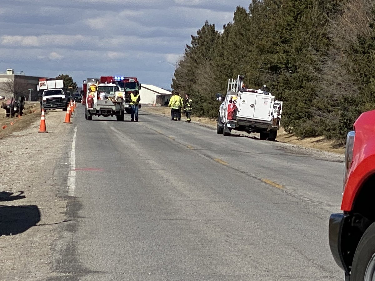 Emergency responders are on the scene of a gas leak in the area of Slopertown Road and Harrison Street, Davenport, near the airport