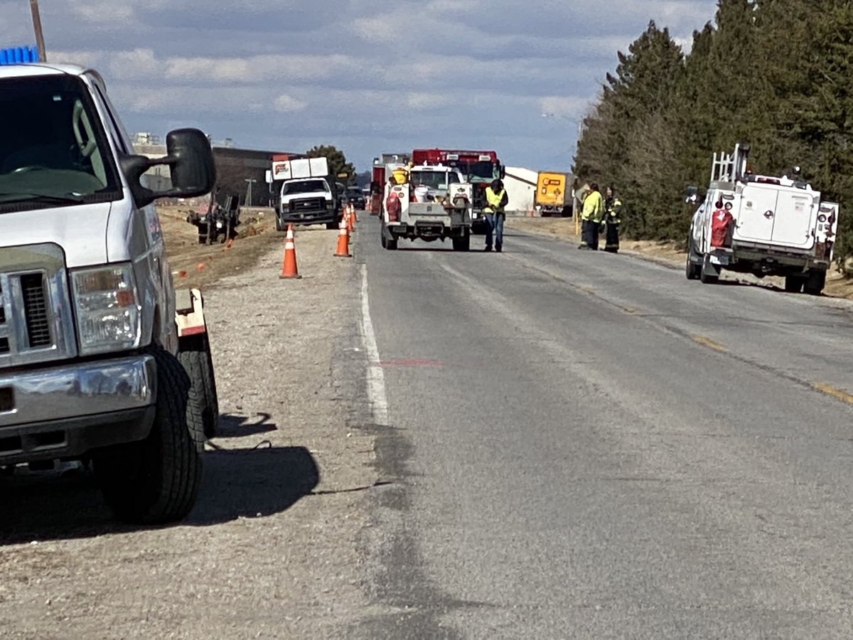 Emergency responders are on the scene of a gas leak in the area of Slopertown Road and Harrison Street, Davenport, near the airport