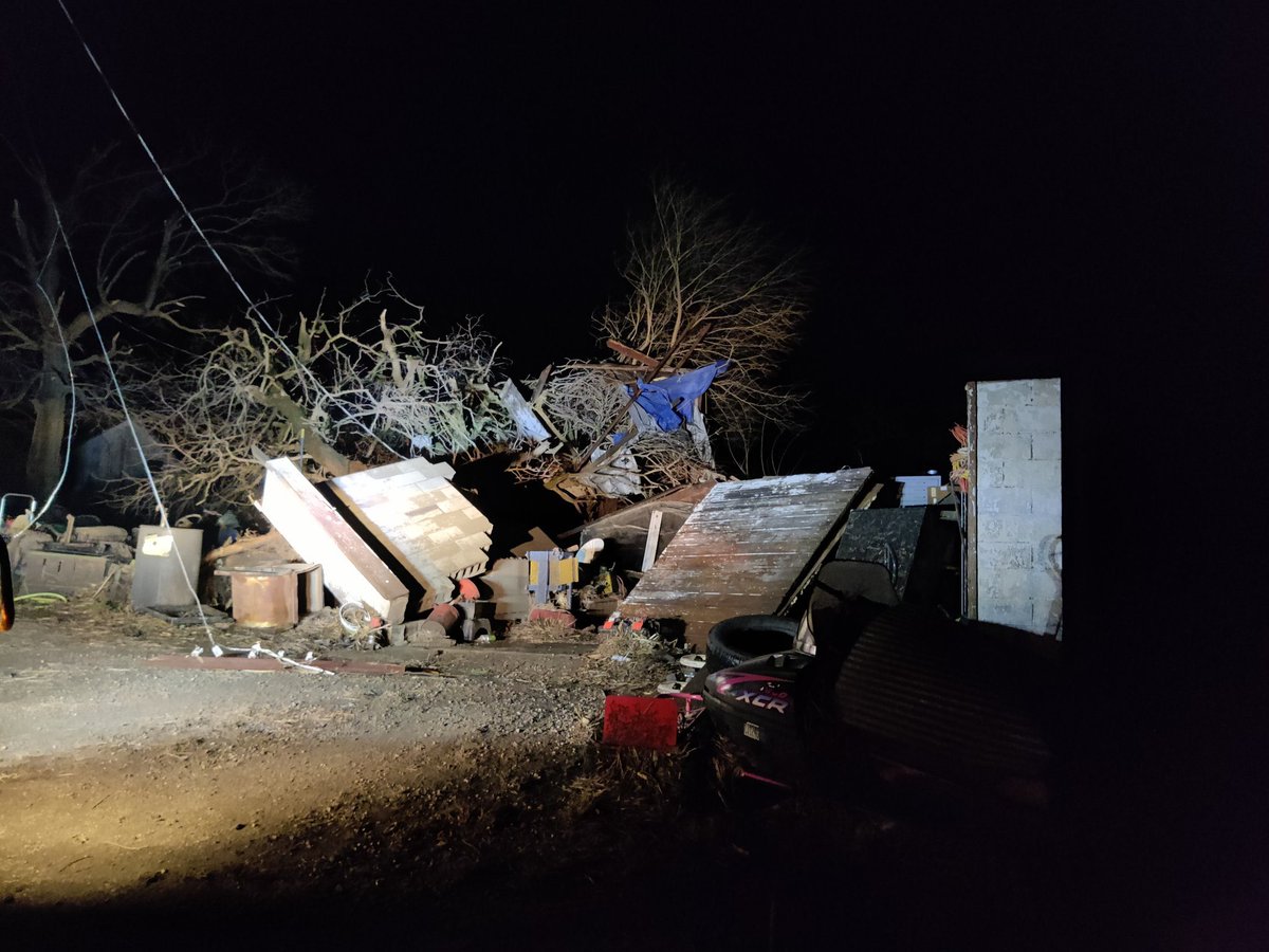 Over in Jefferson, IA, lots of damage at this property.