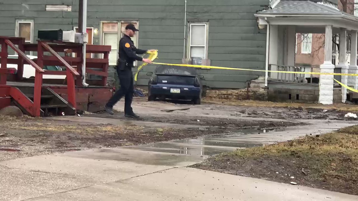 Waterloo Police officers just left the scene of this mornings shooting and removed the crime scene tape from the house in the 600 block of West 2nd Street