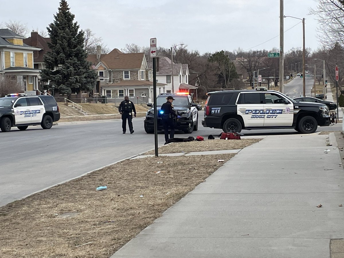 Police at scene of reported shooting at 16th and Jackson streets