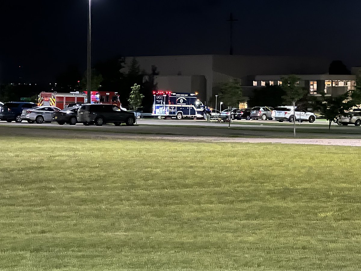 The scene outside Cornerstone church in Ames where 3 died in shooting earlier. Sheriff's office info so far: calls came into 911 just before 7:00, 2 women dead, 1 man dead, the man they believe may have been the shooter, nothing confirmed.  