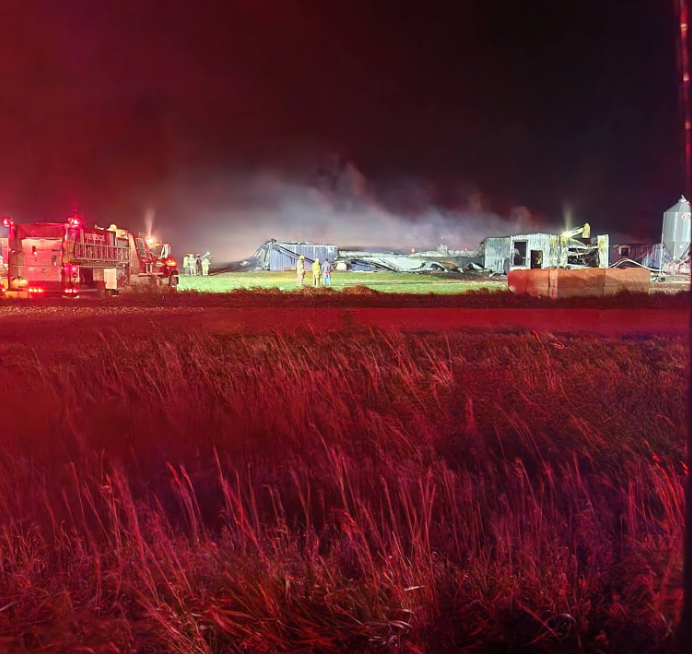 Over 2,000 pigs dead in barn fire